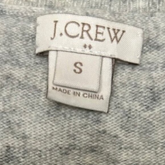 Gray J Crew Sweater with yellow pear. Super cute and in great condition. Size S - Picture 3 of 4